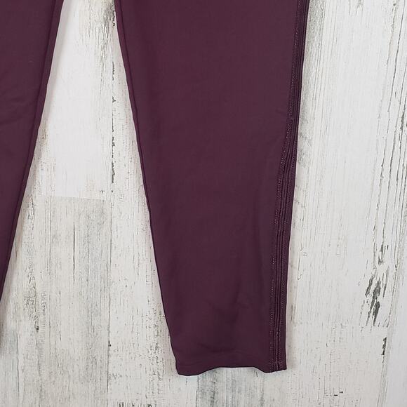 NWT Color Block Burgundy Purple Stretchy Lounge Leisure Pants Women's Size 4 - Picture 5 of 10